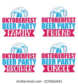 Beer, Oktoberfest t shirt design bundle. Oktoberfest SVG Bundle Beer Svg, Women's Oktoberfest Shirt, Girl Beer Design, Prost, Pretzels and Beer, Vector EPS Editable Files Bundle.