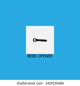 beer opener icon sign signifier vector