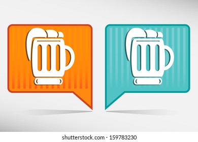 Beer orange and blue pointer