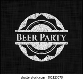 Beer Party chalk emblem