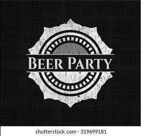 Beer Party chalk emblem