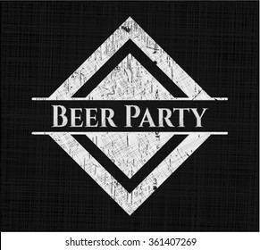 Beer Party chalk emblem