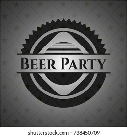 Beer Party dark badge