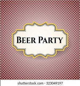 Beer Party poster or card