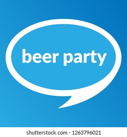 beer party sign,label. beer party speech bubble. beer party tag sign,banner