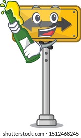 With beer pass on either side a mascot