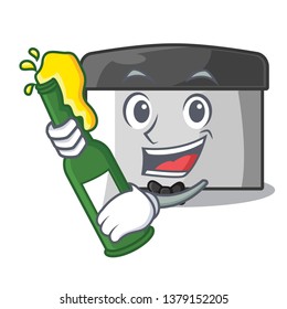 With beer pastry scraper in the cartoon shape