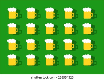 Beer pattern background