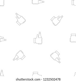 Beer pattern seamless vector repeat geometric for any web design