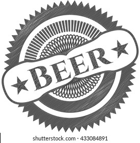Beer pencil draw