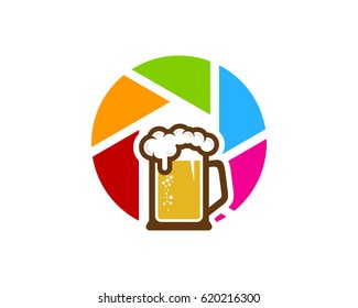 Beer Photo Icon Logo Design Element