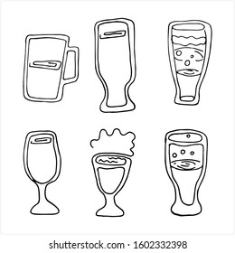 Beer phrases hand drawn lettering composition and clipart element for logos, posters, templates, postcard, banner, etc. Print on cup, bag, shirt, package, balloon.Beer logo - vector illustration.