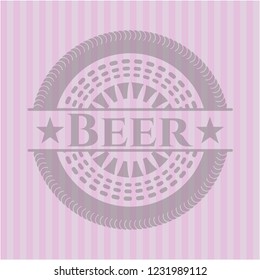 Beer pink emblem