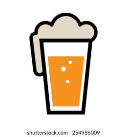 Beer Pint Glass Vector Icon