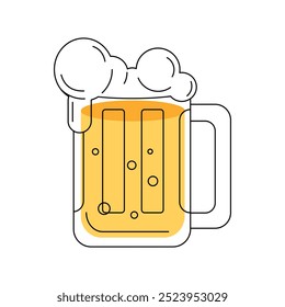 Beer pint icon. Simple beer pint icon for social media, app, and web design. Vector illustration