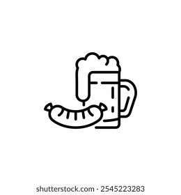 Beer pint icon. Simple beer pint icon for social media, app, and web design. Vector illustration