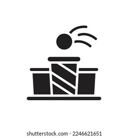 Beer Pong Filled Icon Vector Illustration