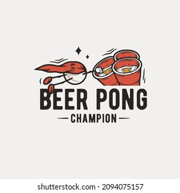 Beer Pong Champion Beer Label
