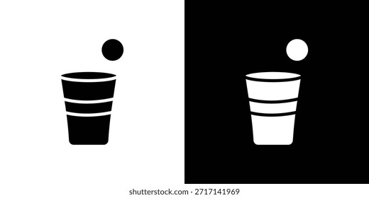 Ícone de Beer pong vetor design vetor eps 10