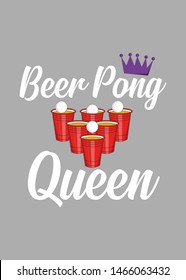 beer pong queen girls nomad gift balls red plastic