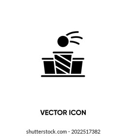 Beer pong vector icon. Modern, simple flat vector illustration for website or mobile app.Drinking game symbol, logo illustration. Pixel perfect vector graphics	