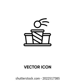 Beer pong vector icon. Modern, simple flat vector illustration for website or mobile app.Drinking game symbol, logo illustration. Pixel perfect vector graphics	