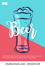 Beer poster with cool design