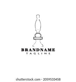 beer pump cartoon logo icon symbol template black modern isolated vector illustration