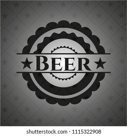 Beer realistic dark emblem