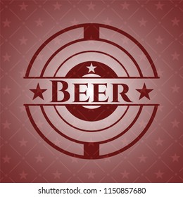 Beer red emblem