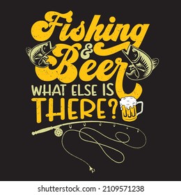 Beer related typography quote or or hand drawn lettering graphic T shirt design