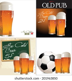 Beer retro background