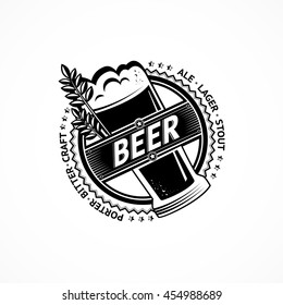 beer retro logo