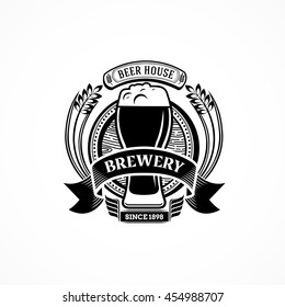 beer retro logo