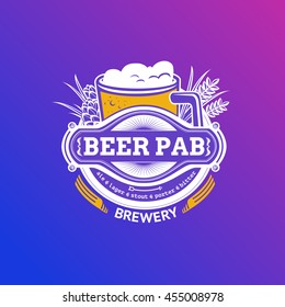 beer retro logo