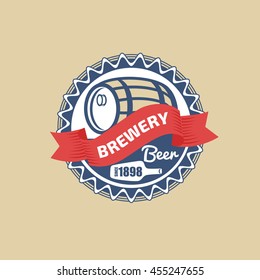 beer retro logo