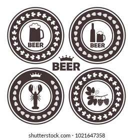 Beer rubber stamp