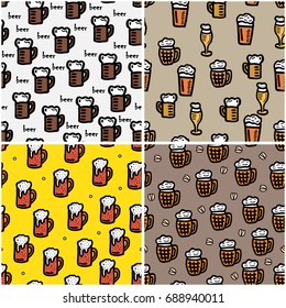beer seamless background for design