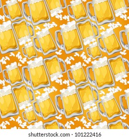 Beer Seamless Pattern