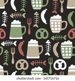 beer seamless pattern 