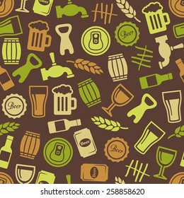 beer seamless pattern