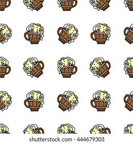 Beer seamless pattern