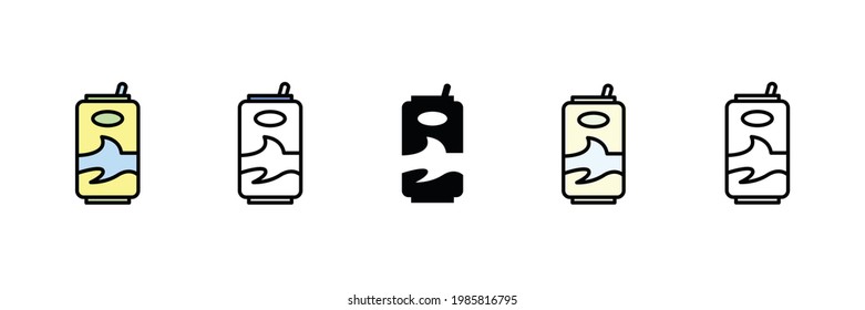 beer set vector type icon