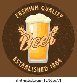 Beer Shop Premiun Quality Logo, Emblem, Badge, Patch Stock Vector