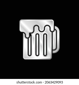 Metallic-Symbol auf Biersilber