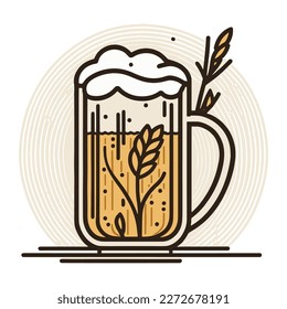 Beer. Simple Icon. Vector Illustration.