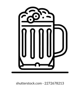 Beer. Simple Icon. Vector Illustration.