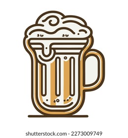 Cerveza. Icono simple. Ilustración vectorial.