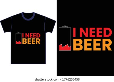 Beer slogan on Black background. International Beer Day celebration. Suitable for t-shirt, poster, etc. vector illustration.