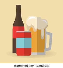 Beer and soda drink  design